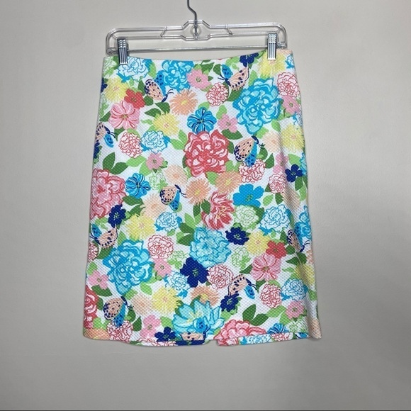 Talbots Floral Knee Length Straight Skirt - Picture 1 of 8
